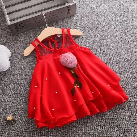 Pink Magnolia Other - NWT beautiful red  little girls dress 👗